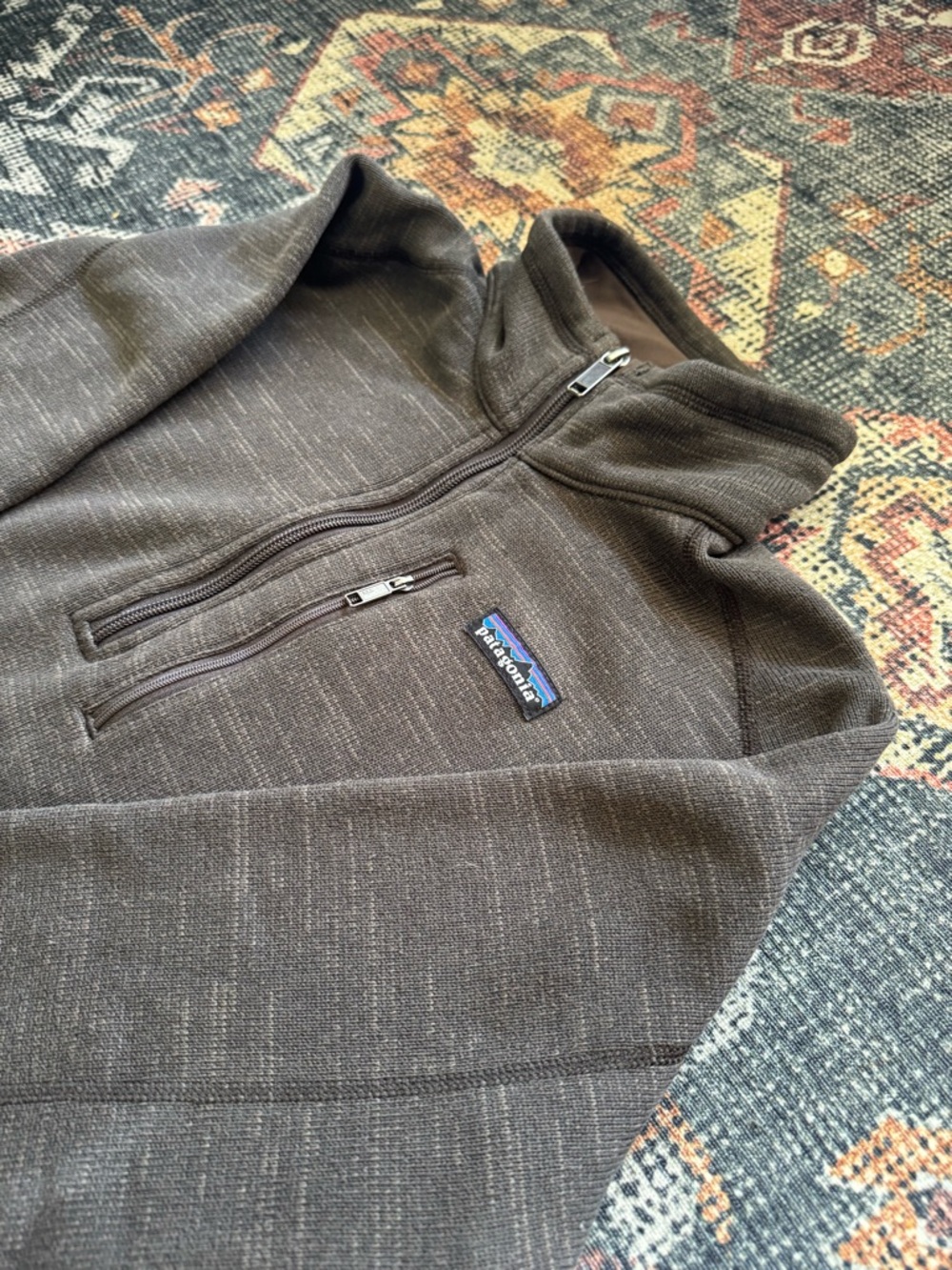 Patagonia Men's Dark Brown Half-Zip Better Sweater